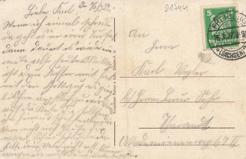 01774 Friedersdorf Klingenberg Restaurant Martin Träger Schule o 1927