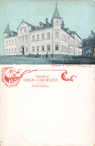 01774 Ober-Colmnitz Klingenberg Gasthof Bahnstation * um 1910