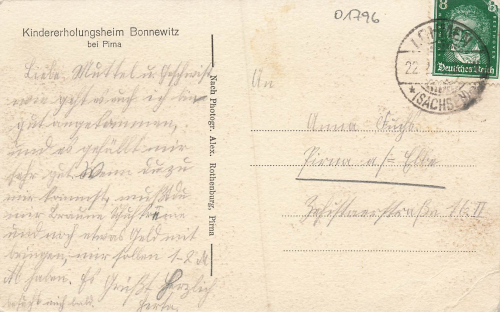 01796 Bonnewitz Pirna Kindererholungsheim o 1930