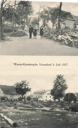 01796 Neundorf Pirna Flood disaster July 8, 1927 *