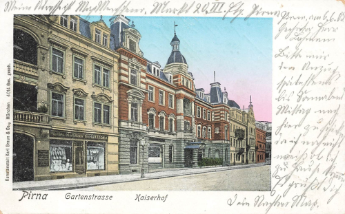 01796 Pirna Gartenstrasse Kaiserhof o 1905