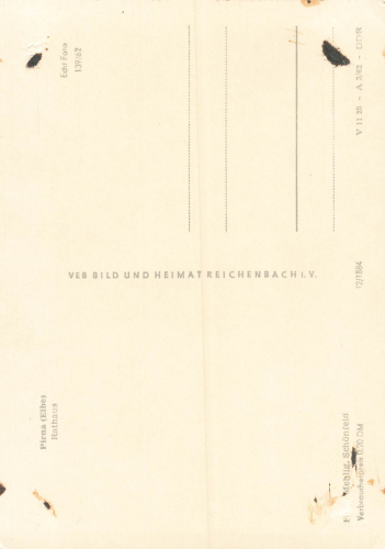 01796 Pirna Elbe Rathaus * 1962