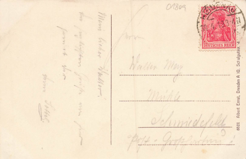 01809 Dohna Sachsen Schlossmuehle o 1919