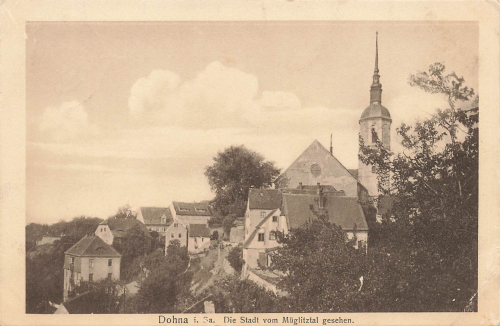 01809 Dohna Sachsen o 1917