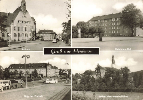 01809 Heidenau Sachsen Mehrbildkarte o 1973