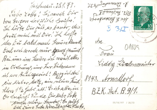 01809 Heidenau Sachsen Mehrbildkarte o 1973
