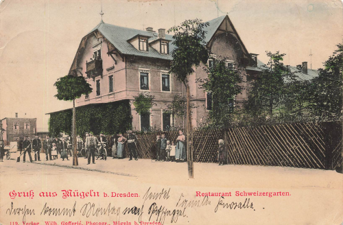 01809 Muegeln Heidenau Restaurant Schweizergarten o 1910