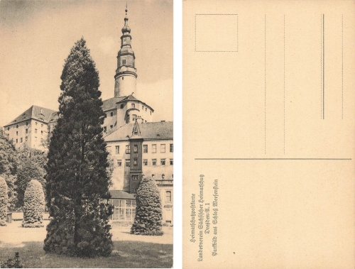 01809 Weesenstein Castle Saxon Homeland Security * around 1920