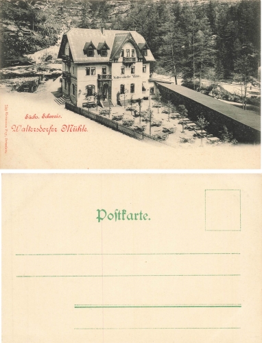 01814 Bad Schandau Waltersdorfer Muhle Restaurant * um 1900