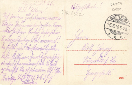 01816 Oelsengrund Bad Gottleuba Gasthof Ebertmuehle o 1916