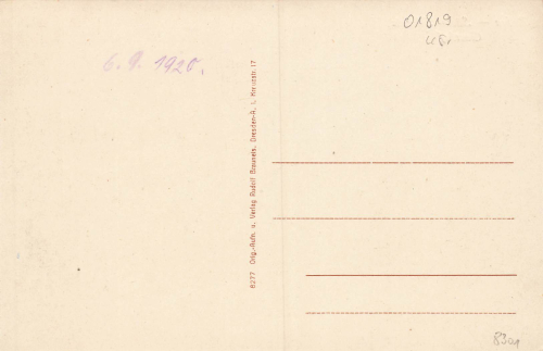 01819 Bahra Gasthof o 6.9.1920