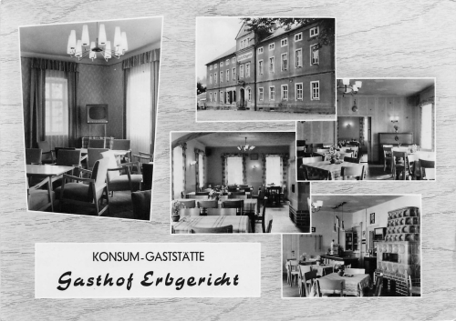 01824 Cunnersdorf Gasthof Erbgericht Sächsische Schweiz o 1965