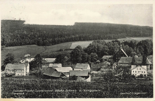 01824 Cunnersdorf Forsthof and Gasthof Erbgericht Saxon Switzerland o 1939