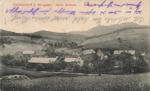 01824 Cunnersdorf Saxon Switzerland or around 1920