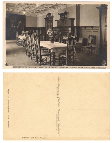 01833 Dittersbach Castle dining room * around 1930 Hahn photo 5006