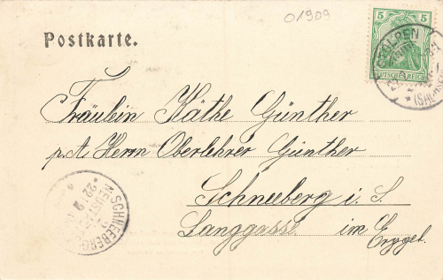 01833 Lauterbach bei Stolpen Materialwarenhandlung Grosser o 1905