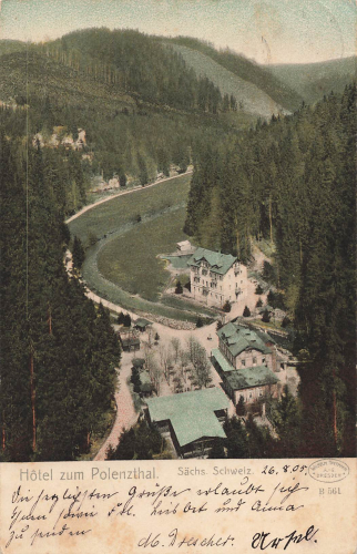 01848 Hohnstein Hotel Polenzthal o 1905