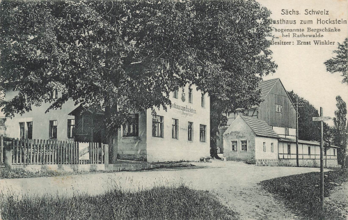 01848 Rathewalde Bergschaenke Gasthaus zum Hockstein * 1921