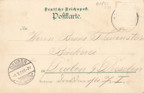 01855 Lichtenhain Sächsische Schweiz Gasthaus zum Erblehngericht o 1906
