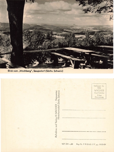 01855 Saupsdorf Berggasthaus Wachberg * um 1960