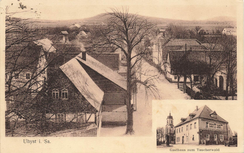 01906 Uhyst am Taucher Sachsen Gasthaus zum Taucherwald o 1929