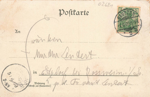 02681 Wilthen Jaegerhaus am Moenchswalder Berge Litho o 1900