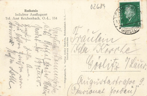 02694 Sohland am Rotstein Oberlausitz o 1930