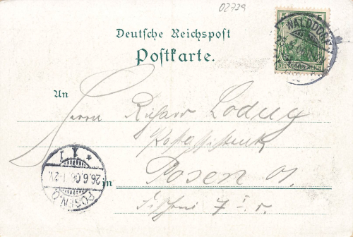 02739 Walddorf Gasthof zum Kottmarwald Litho o 1906