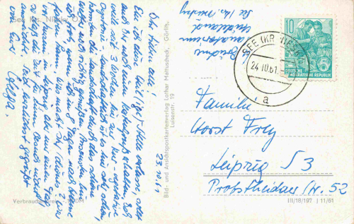 02906 Niesky Sanatorium Heideland o 1961