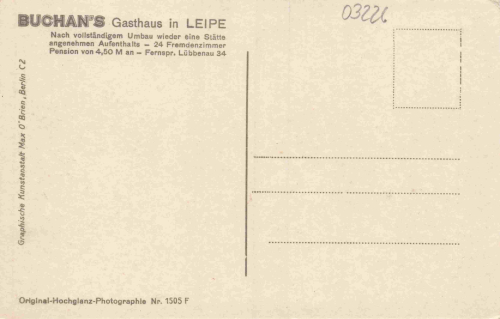 03222 Leipe Spreewald Fliegeraufnahme * um 1930
