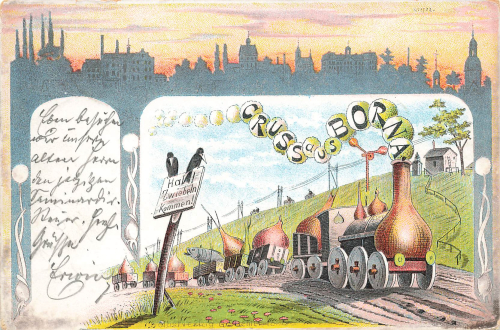 04552 Borna Litho onion railway o 10.12.1898