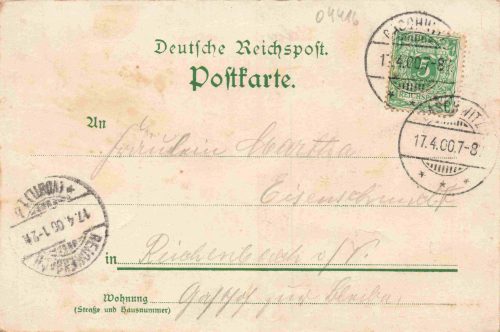 04564 Grossdeuben Böhlen Gasthof Litho o 1900