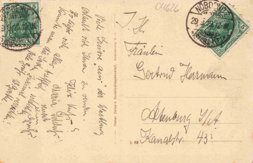 04626 Vollmershain Restauration zur Wartburg Herbert Friedrich o 1919