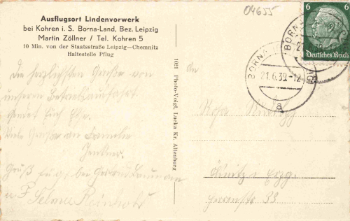 04654 Lindenvorwerk Frohburg o 1939