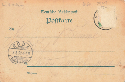 04655 Kohren Frohburg Litho o 8.8.1898