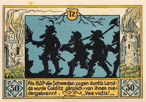 04680 Colditz Städtenotgeld 50 Pfg. * 1921