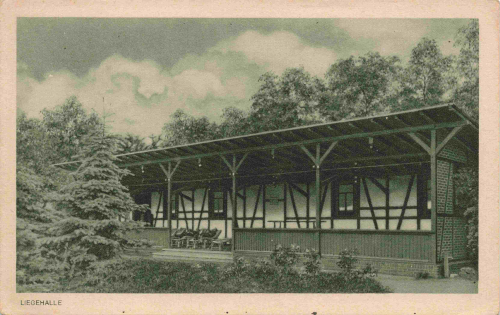 04683 Naunhof Erholungsheim Liegehalle * um 1920