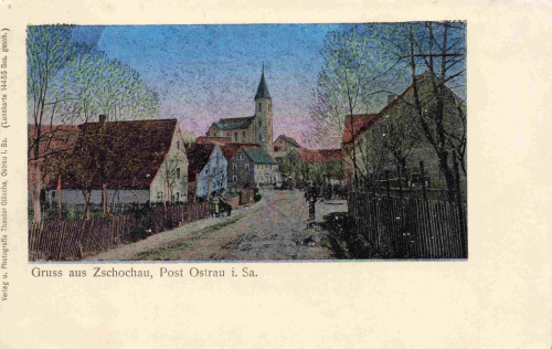 04749 Zschochau Jahnatal * um 1910 Lunakarte 14456