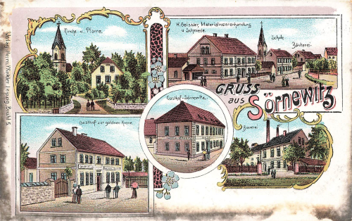 04768 Sörnewitz Litho Brauerei Gasthöfe o ca.1910