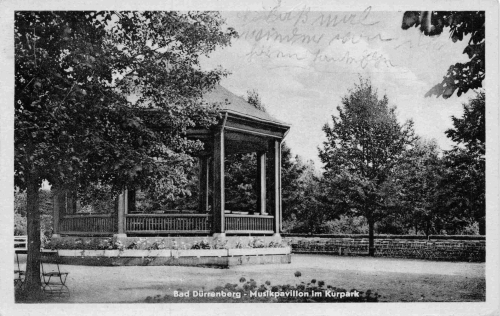 06231 Bad Dürrenberg Musikpavillon im Kurpark o 1958