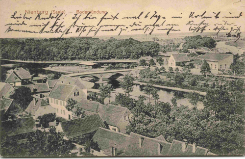 06429 Nienburg Saale Bodemündung o 1910
