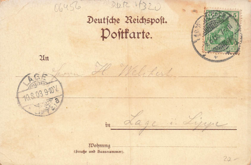06456 Aschersleben Mehringen Walkmuehle Litho o 1903