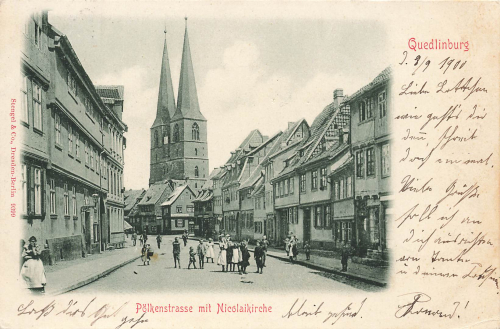 Quedlinburg Pölkenstraße Stengel Verlag 9399 o 8.9.1900
