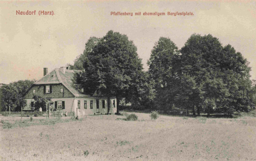 06493 Neudorf Harz Harzgerode Pfaffenberg Bergfestplatz * um 1910