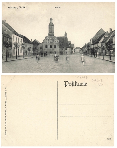 06542 Allstedt Markt * ca. 1910