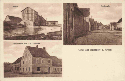 06556 Reinsdorf bei Artern Restaurant Schröter * um 1920