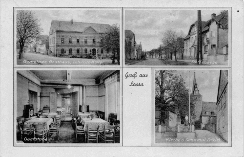 06647 Lossa multi-image card field postmark Munititonsanstalt o Kölleda1 1940