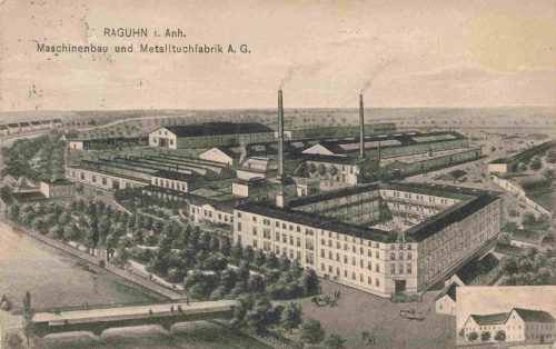 06779 Raguhn Maschinenbau und Metalltuchfabrik o 1914