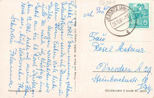 06800 Jessnitz Anhalt Bahnhof o 1960