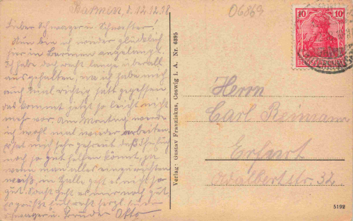 06869 Coswig Anhalt Zerbsterstrasse o 1918